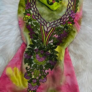 Mukhwar 3D red scarf